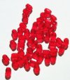 50 7x5mm Faceted Red Oval Beads